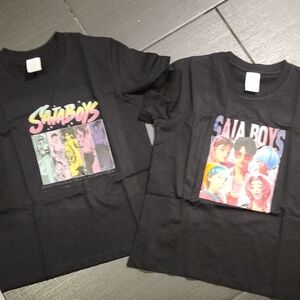 Kpop Demon Huntera Movie Saja Boys Black Graphic Kids T-Shirts